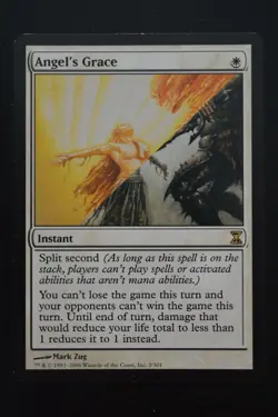 Magic The Gathering MTG ANGEL'S GRACE Time Spiral LP Lightly Played - Image 1
