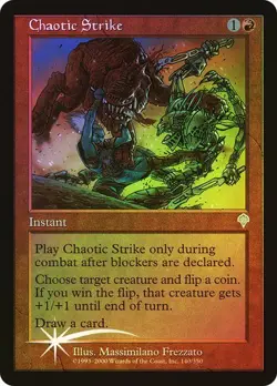 Invasion MTG FOIL Chaotic Strike Magic - Image 1