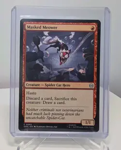 Masked Meower Marvel's Spider-Man Regular 0082 Magic The Gathering MTG - Image 1