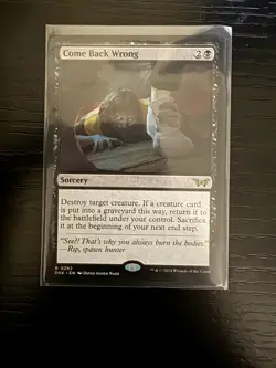 Come Back Wrong (0086) NM-Mint, English Duskmourn: House of Horror MTG Magic - Image 1