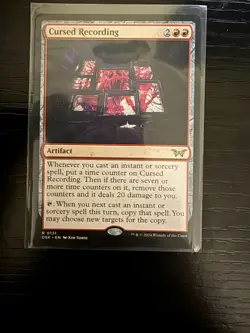 MTG Duskmourn: House of Horror Cursed Recording 0296 NM Rare - Image 1