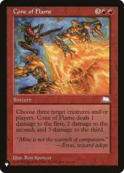 Cone of Flame - Light Play MTG The List - Image 1