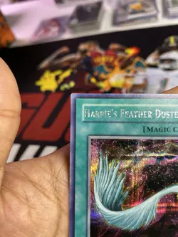Yugioh 1996 Harpie's Feather Duster SCR SDD-003 Near Mint - Image 2