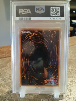 2002 Yugioh Black Illusion Ritual PSA 9 Magic Ruler MRL-051 (Minor Case Scuffs) - Image 2