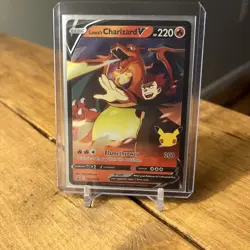 Lance’s Charizard V Card SWSH133 Pokemon TCG Celebrations - Image 1