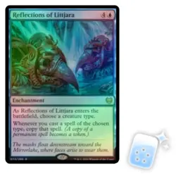 FOIL REFLECTIONS OF LITTJARA Kaldheim KHM Magic MTG MINT CARD - Image 1