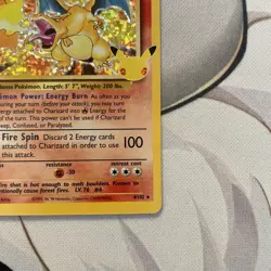 Charizard Celebrations Classic 4/102 Holo Base Set Pokemon Card 2021 NM - Image 4