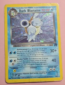 Dark Blastoise 3/82 Team Rocket Holo Rare Pokemon Card l Holo - Image 1
