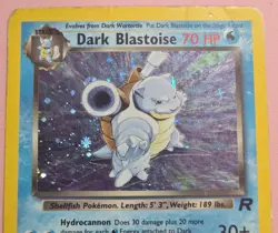 Dark Blastoise 3/82 Team Rocket Holo Rare Pokemon Card l Holo - Image 2