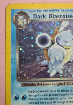 Dark Blastoise 3/82 Team Rocket Holo Rare Pokemon Card l Holo - Image 3