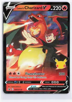 Lance's Charizard V SWSH133 SWSH: Sword & Shield Promo Cards Pokemon TCG NM - Image 1