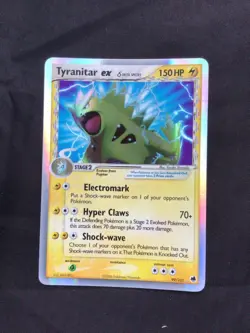 Pokemon Cards: EX Dragon Frontiers Rare Holo: Tyranitar EX 99/101 - Image 1