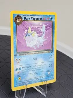 FIRST EDITION DARK VAPOREON #45/82 POKEMON CARD TEAM ROCKET Set Near Mint - Image 3