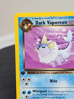 FIRST EDITION DARK VAPOREON #45/82 POKEMON CARD TEAM ROCKET Set Near Mint - Image 4