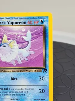FIRST EDITION DARK VAPOREON #45/82 POKEMON CARD TEAM ROCKET Set Near Mint - Image 5