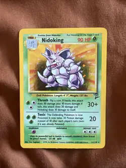 Pokemon Nidoking 11/130 Holographic Stage 2 1999-2000 Base Set Card - Image 1