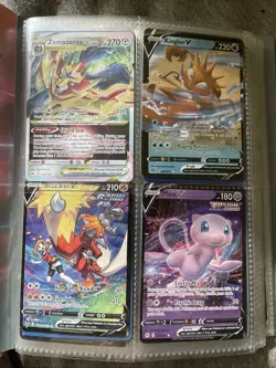 Pokemon Card Album with 152 Cards Mixed Pokemon Cards Used - Image 2