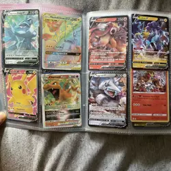 Pokemon Card Album with 152 Cards Mixed Pokemon Cards Used - Image 3