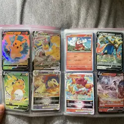 Pokemon Card Album with 152 Cards Mixed Pokemon Cards Used - Image 5