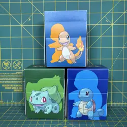 Charmander Squirtle Bulbasaur Pokemon Card ULTRA PRO Deck Box New Starters Kanto - Image 2