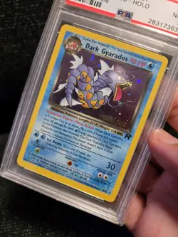 PSA 7 2000 Pokemon Game Card Team Rocket Prerelease Dark Gyarados Promo 8 NM - Image 5