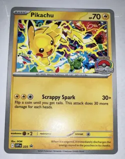 2025 Pikachu SVP 225 Pokemon World Championships Black Star Promo Card Mint Cond - Image 3