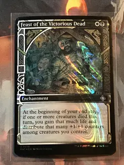 MTG Feast of the Victorious Dead HALO FOIL Aftermath MAT 0210 Rare NM - Image 1