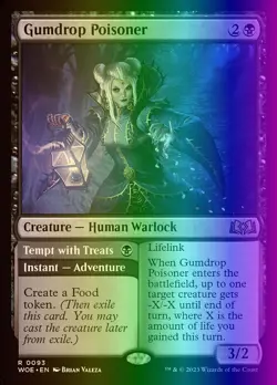 MTG Magic the Gathering Gumdrop Poisoner (93/475) Wilds of Eldraine NM FOIL - Image 1