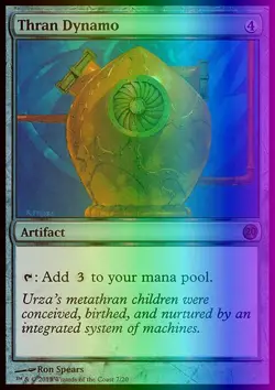 MTG Magic the Gathering Thran Dynamo (7/20) FTV Twenty LP FOIL - Image 1