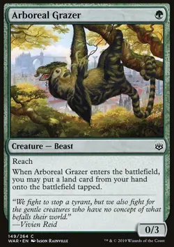 MTG Magic the Gathering Arboreal Grazer (149/330) War of the Spark NM - Image 1