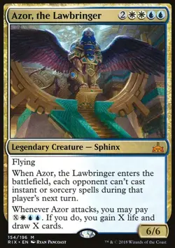 MTG Magic the Gathering Azor, the Lawbringer (154/219) Rivals of Ixalan LP - Image 1