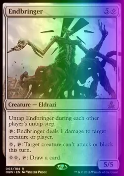 MTG Magic the Gathering Endbringer (3/198) Oath of the Gatewatch LP FOIL - Image 1