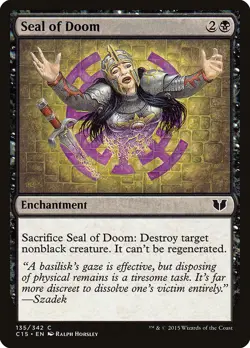 MTG Magic the Gathering Seal of Doom (135/392) Commander 2015 LP - Image 1
