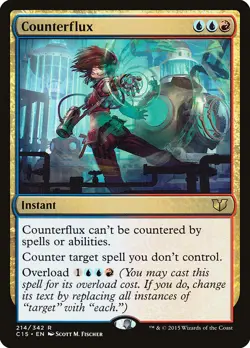 MTG Magic the Gathering Counterflux (214/392) Commander 2015 LP - Image 1