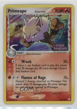Primeape Reverse Foil Pokemon EX Holon Phantoms #50 2006 - Image 1