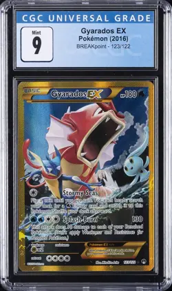 2016 POKEMON BREAKPOINT #123/122 GYARADOS EX CGC 9 - Image 1