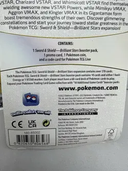 2-Pokemon TCG Sword & Shield Brilliant Stars Booster Packs W/ Promo Coin Eevee - Image 5