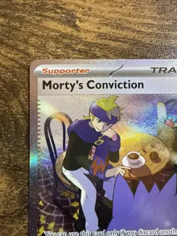 2024 Pokemon Scarlet and Violet Temporal Forces #211/162 Morty's Conviction SIR - Image 2