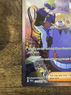 2024 Pokemon Scarlet and Violet Temporal Forces #211/162 Morty's Conviction SIR - Image 4