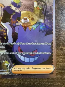 2024 Pokemon Scarlet and Violet Temporal Forces #211/162 Morty's Conviction SIR - Image 5