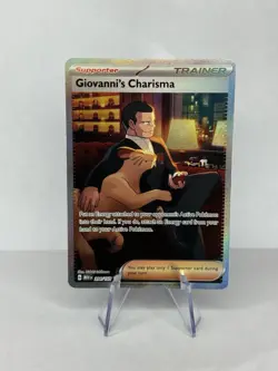 Pokemon - Giovanni's Charisma - 204/165 - Scarlet & Violet 151 - Holo NM Fresh - Image 1