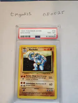 1999 Pokemon Base Set Machoke #34/102 NM/Mint - Image 1