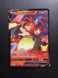 Lance’s Charizard V SWSH133 Pokemon Celebrations Black Star Promo Holo NM - Image 1