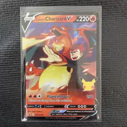 Pokemon TCG Lance's Charizard V SWSH133 Celebrations NM - Image 1