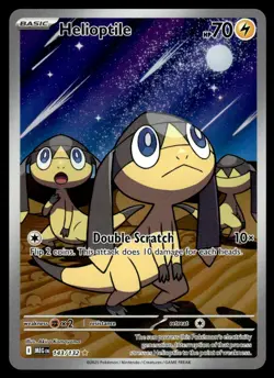 2025 Pokemon Mega Evolution Helioptile Illustration Rare #143 - Image 1