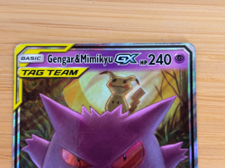 Pokemon Gengar & Mimikyu GX 53/181 Sun & Moon Team Up Tag Team Holo Foil - Image 3