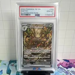 Pokemon TCG Shiftry 163/162 PSA 10 - Temporal Forces Illustration Rare - Image 1