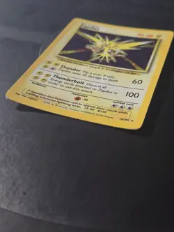 Pokemon TCG 1999 Zapdos Base Set 16/102 Unlimited Holo- HP/damage - Image 5