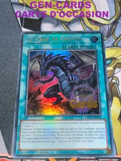 CARTE Yu Gi Oh LE CROC DE CRITIAS DLCS-FR058 1ere edition - Image 1