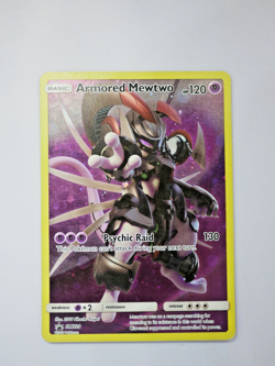 Armored Mewtwo SM228 Promo Holo Collector's Chest 2019 Pokemon Card TAIL SWIRL - Image 1